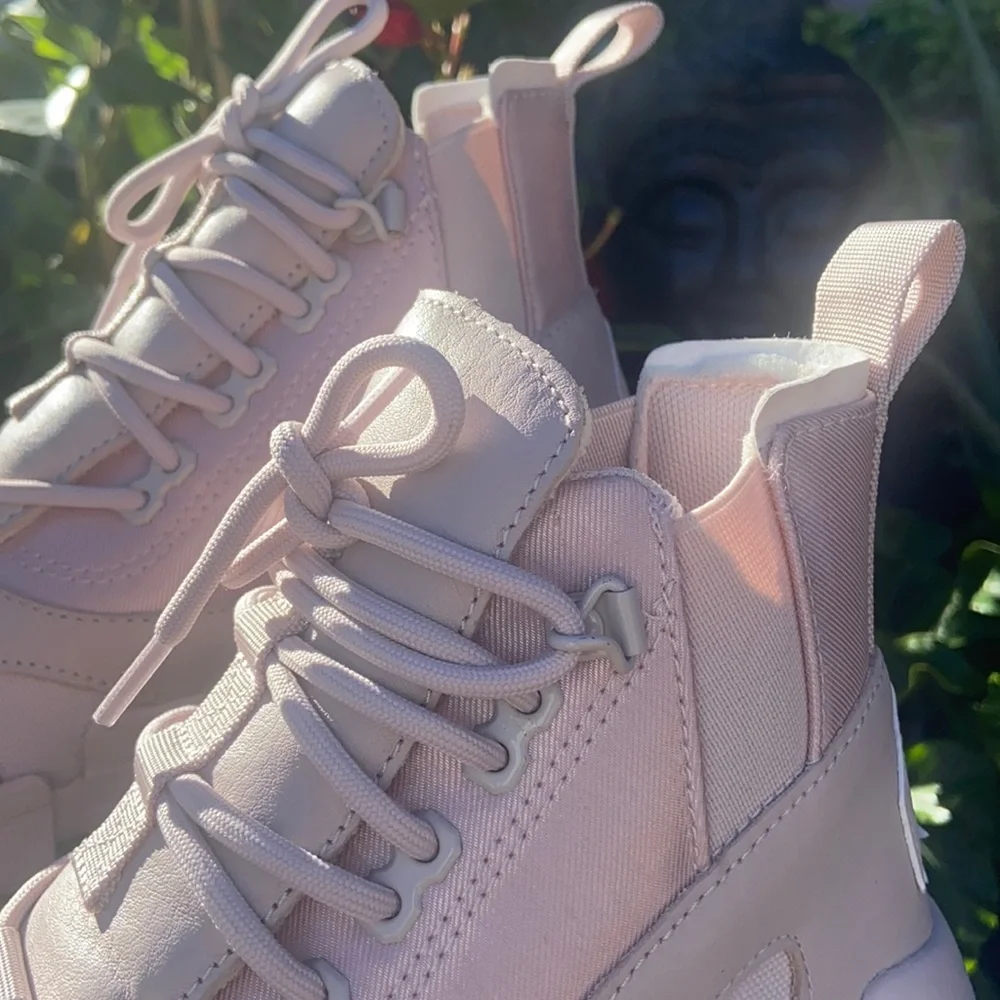 New Dusty Pink CPX Chelsea Converse Hi Top Sneaker Boots - Picture 12 of 16